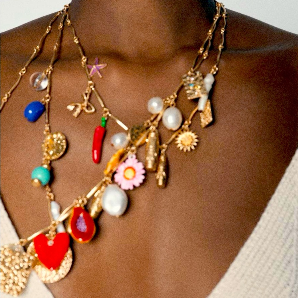 Zara charm necklace